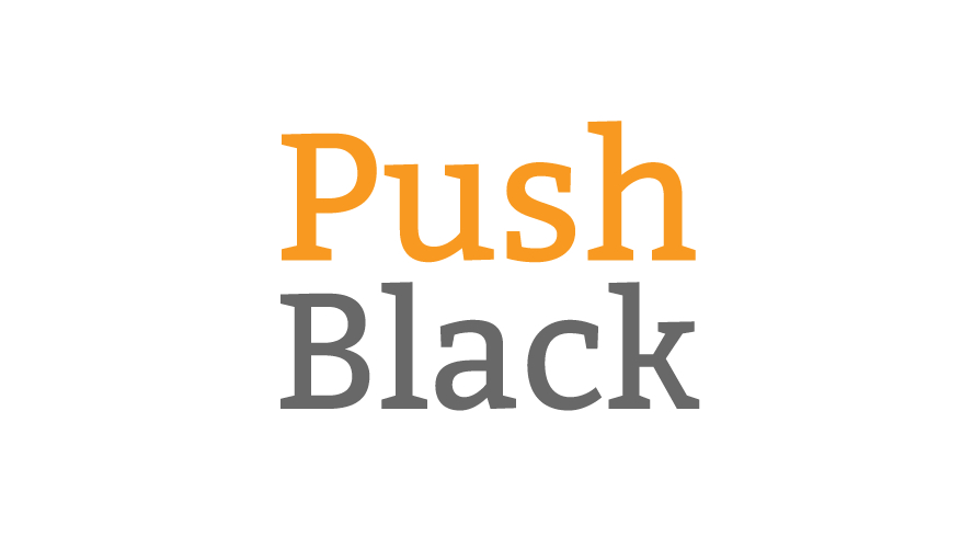 Pushblack徽标