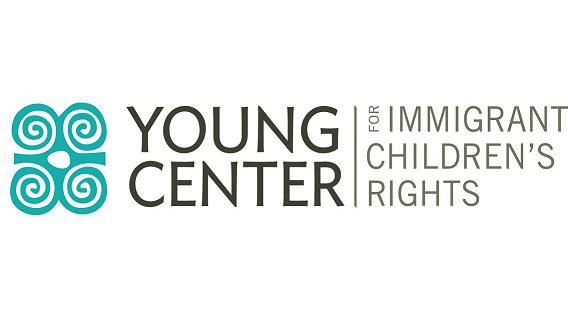 移民儿童权利徽标的年轻中心