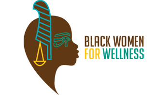黑人女性健康徽标